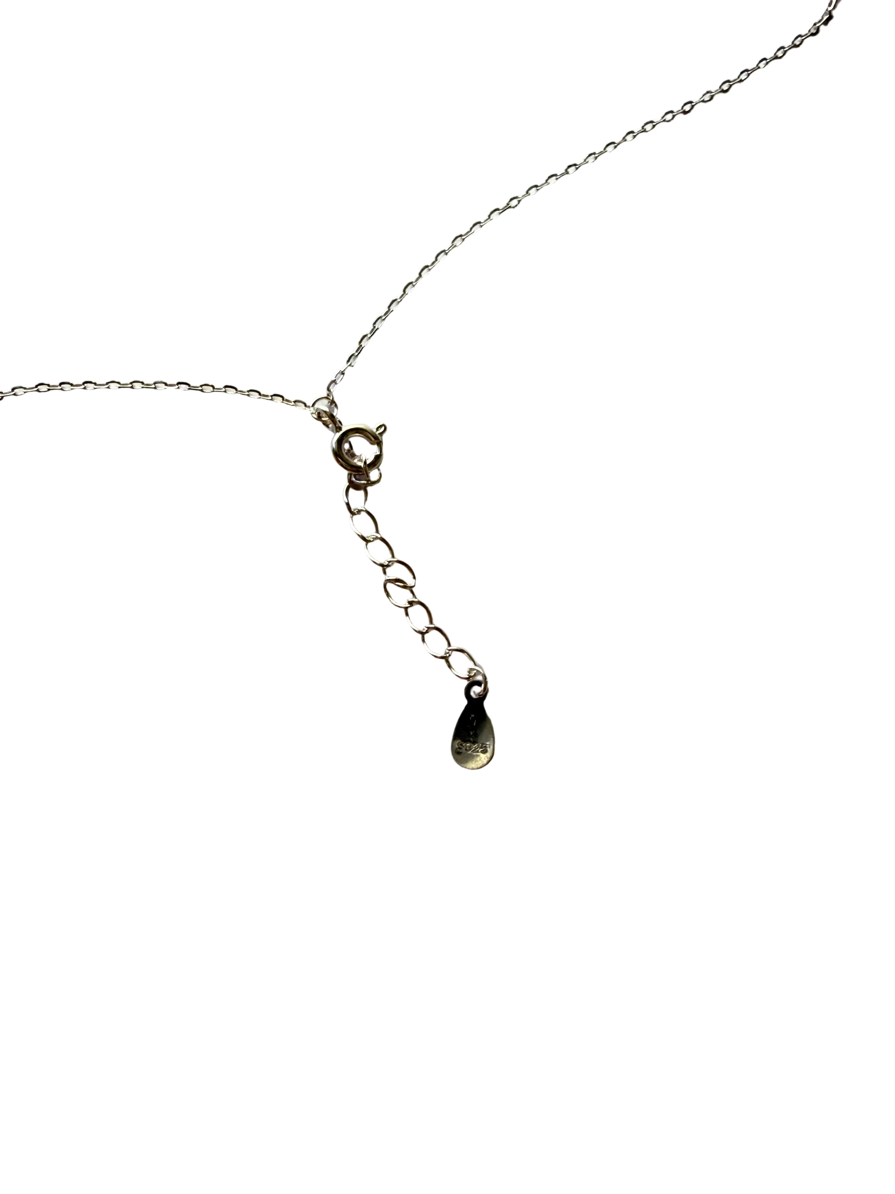 40cm 925 sterling silver chain on knot necklace classic length