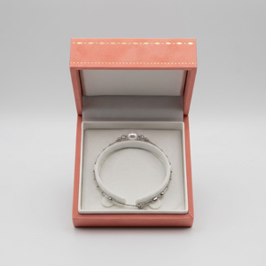 【The Meridian】Gem-Quality 8-9mm Classic Pearl Bracelet with S925 Silver Barrel Beads