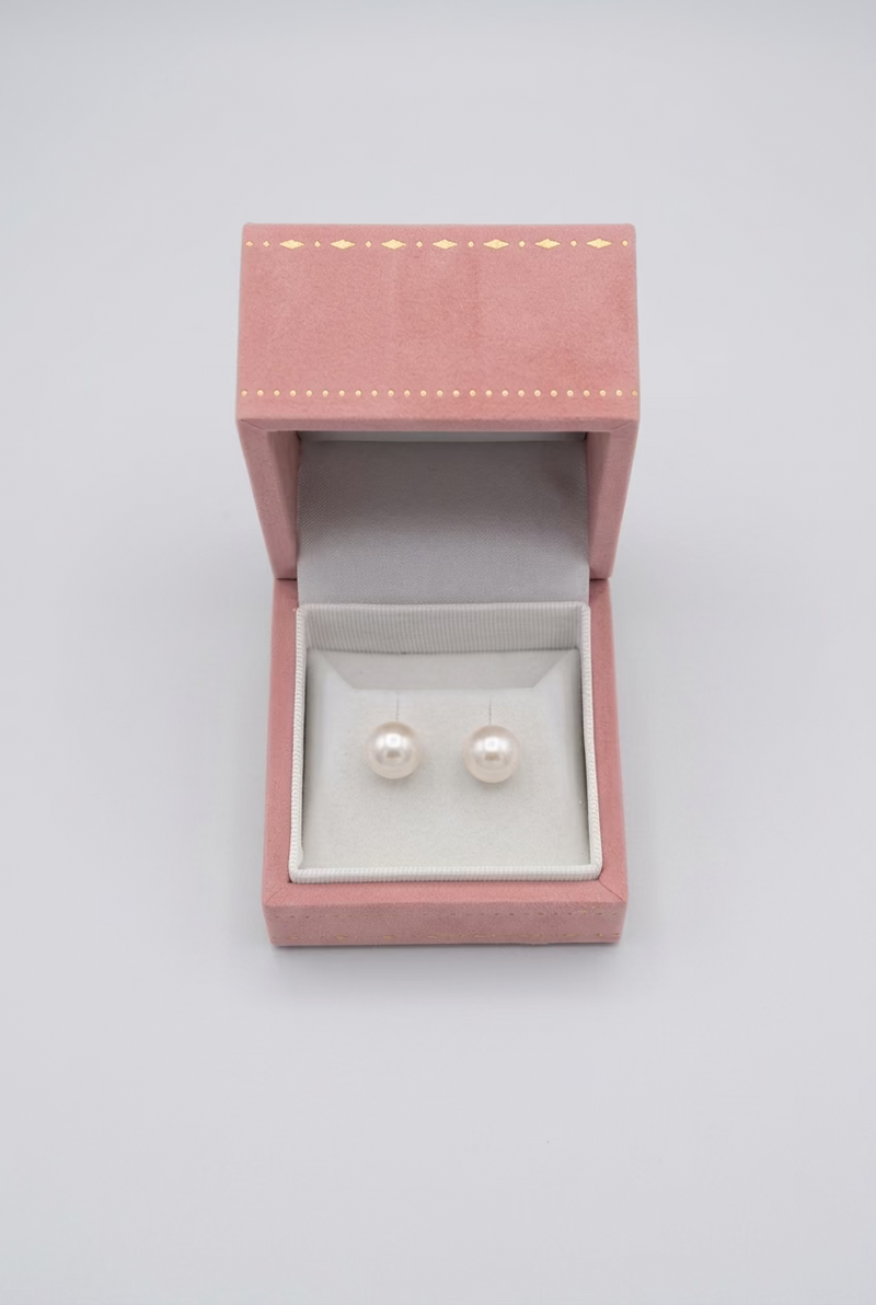 【The Luminary】Gem-Quality 9-10mm Classic Pearl Minimalist Stud Earrings