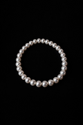 Full strand pearl bracelet 5-6mm natural freshwater AK round pearls 925 sterling silver clasp classic jewelry