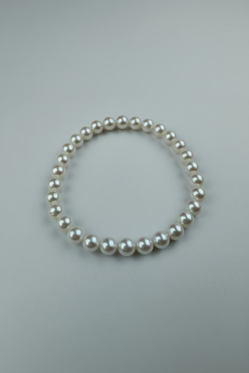 Full strand pearl bracelet 5-6mm natural freshwater AK round pearls 925 sterling silver clasp classic jewelry_01