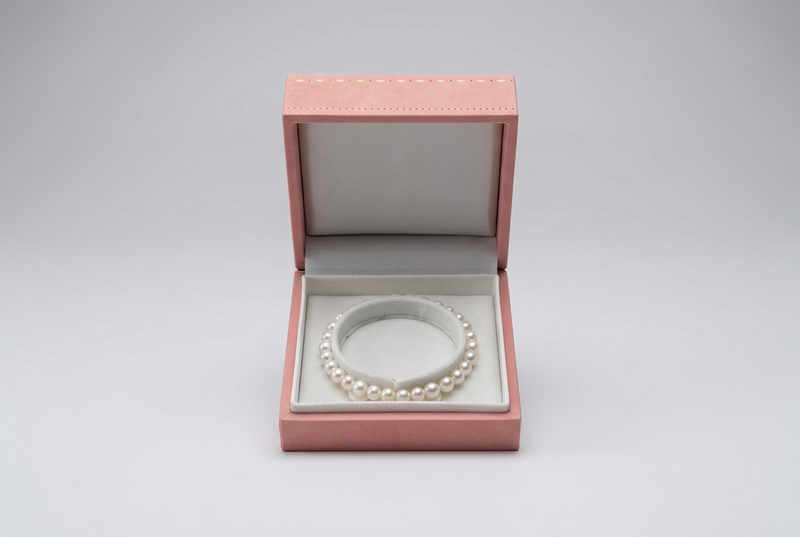 【The Aura Slender】Gem-Quality 5-6mm Akoya-Luster Handcrafted Pearl Stretch Bracelet