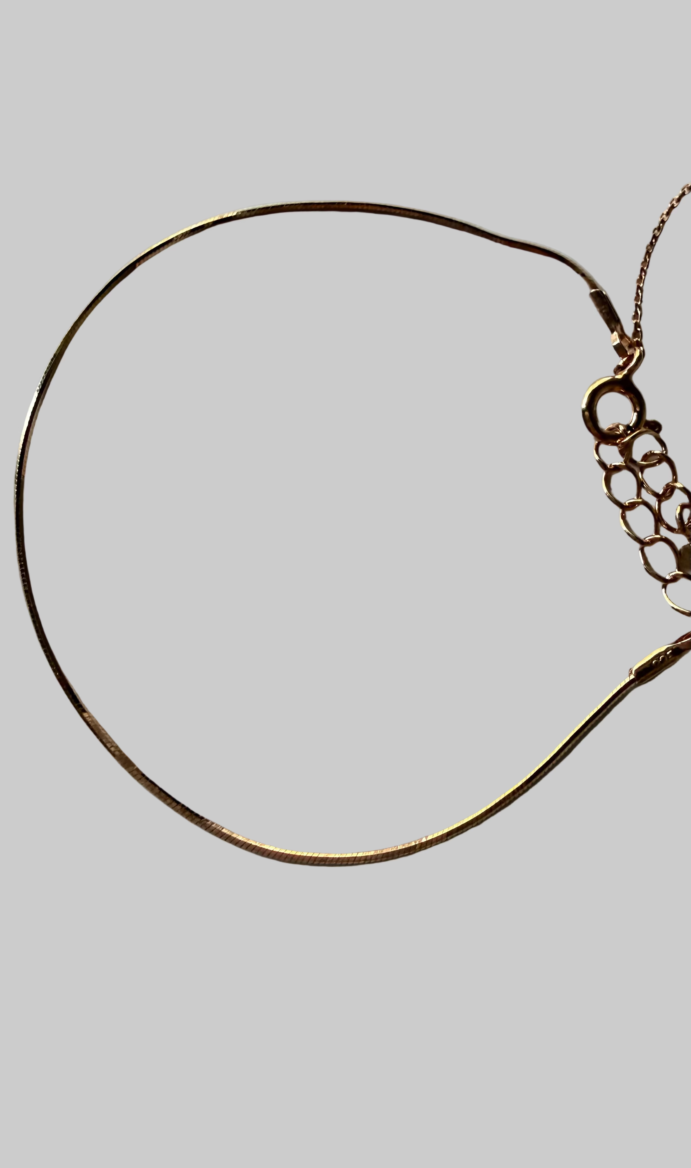 Korean double layer 5 bead bracelet rose gold plated 925 silver 16cm chain seed bead bracelet Vera Muse_snakechain