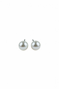 Large pearl stud earrings 12-13mm natural freshwater round high luster 925 sterling silver statement jewelry