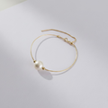 Single pearl Passepartout bracelet 10-11mm natural freshwater 925 silver gold plated chain minimalist design_01